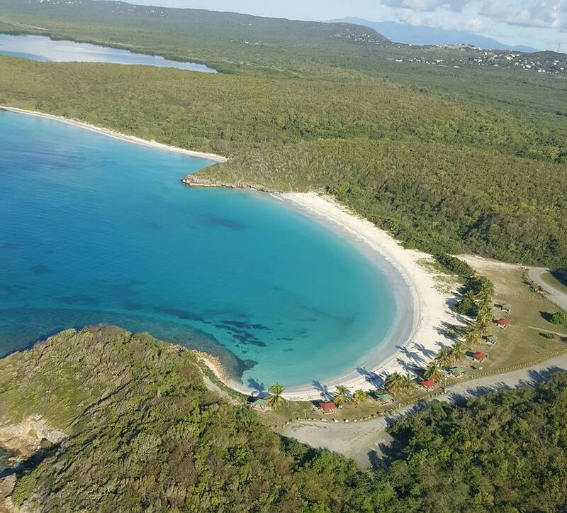 Vieques coastline and turquoise Caribbean water